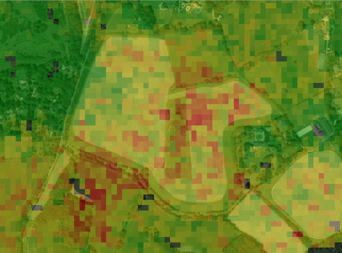 APSIS over Humbly Grove: every pixel measured, the subsiding gas-storage field in red